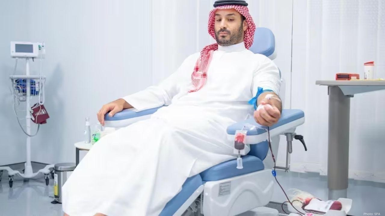 Saudi Crown Prince Leads Voluntary Blood Donation Drive