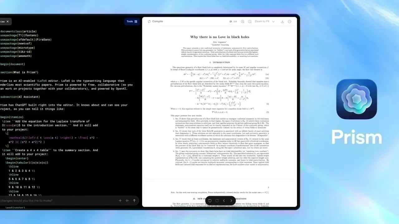 OpenAI Introduces Prism: A Game-Changing AI Tool for Scientific Collaboration