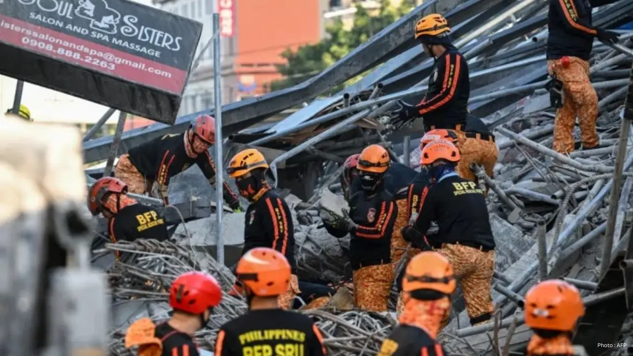 Philippine Building Collapse Claims Four Lives; 17 Still Missing
