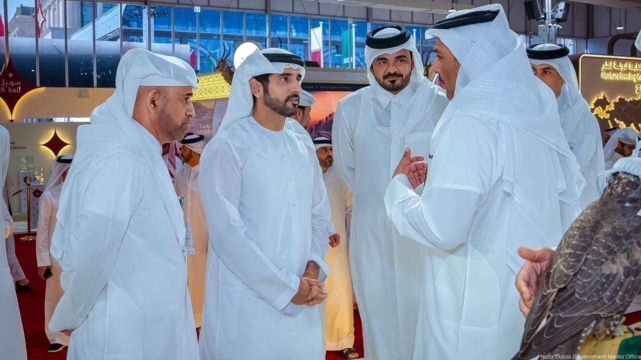 Sheikh Hamdan Visits S’hail 2025 Falconry Expo in Doha