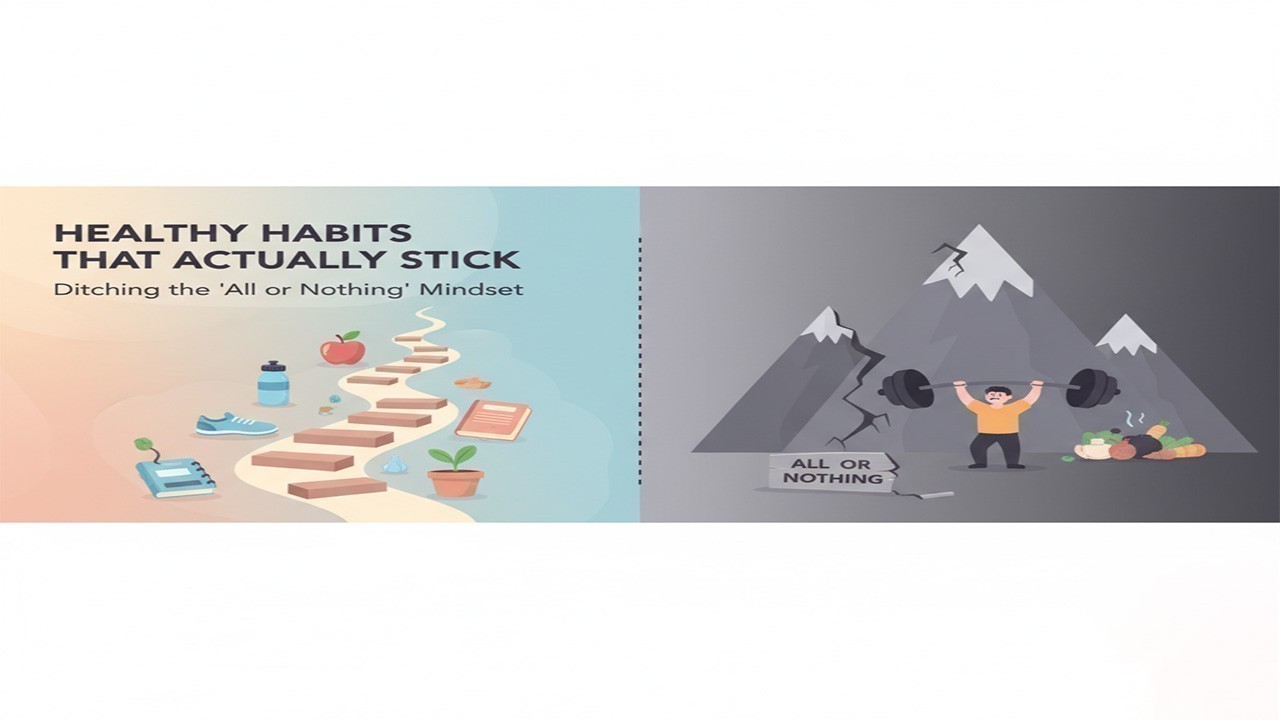 Healthy Habits That Actually Stick Ditch the All or Nothing Mindset Today