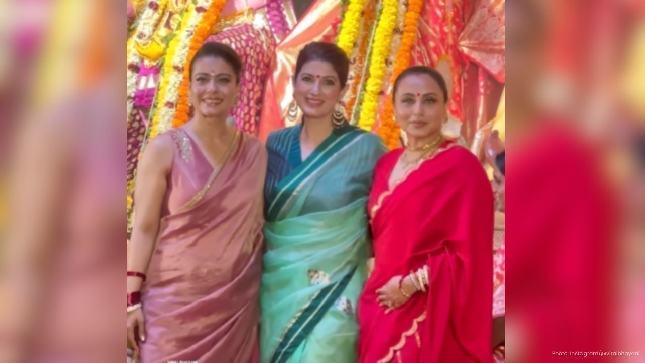 Bollywood Stars Sparkle at Mukherjee Family Durga Puja Celebration