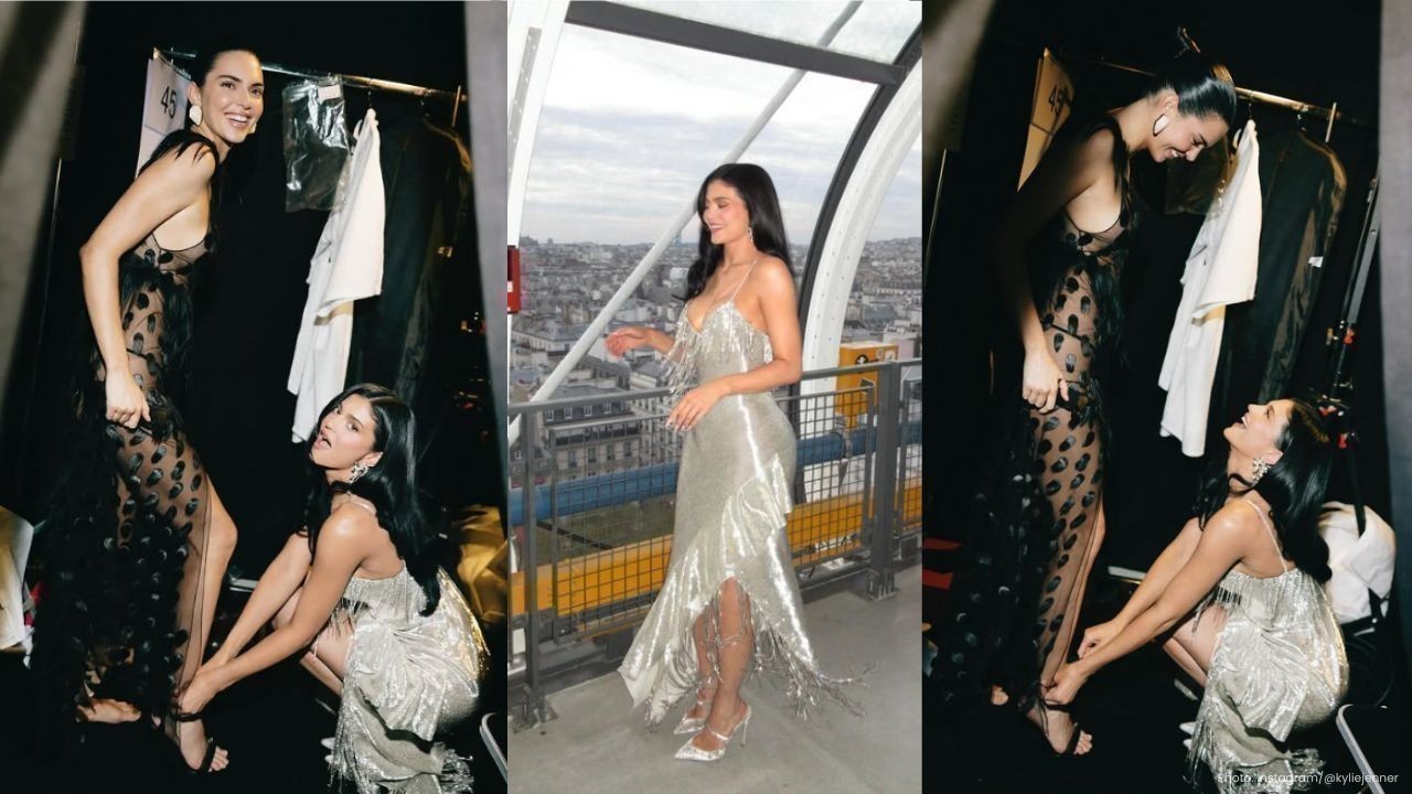 Kendall Jenner Dazzles in Sheer Naked Dress at Schiaparelli