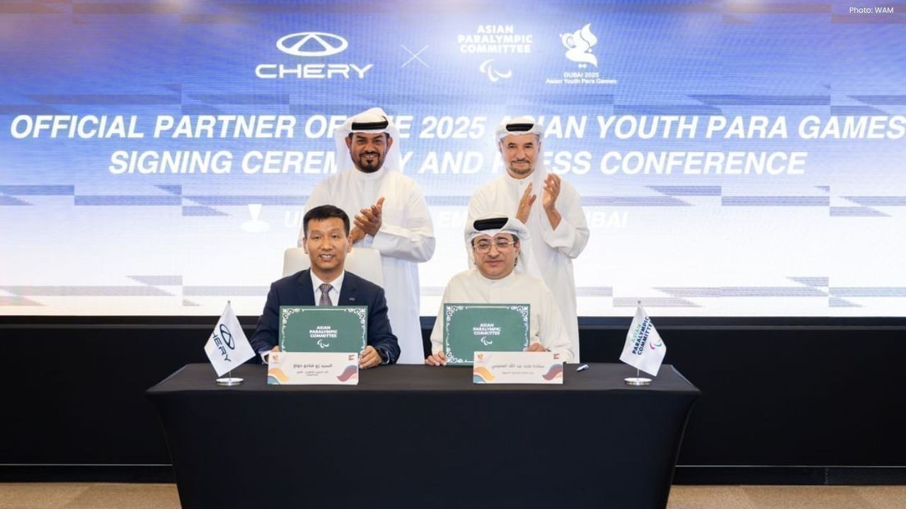 Chery Becomes Official Partner of Dubai 2025 Youth Para Games