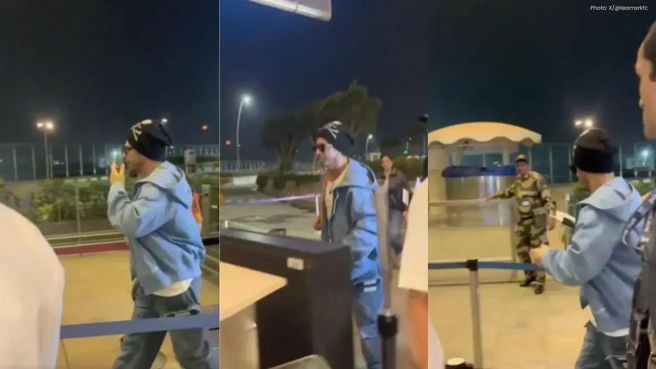 Shah Rukh Khan Spotted at Mumbai Airport En Route Dubai