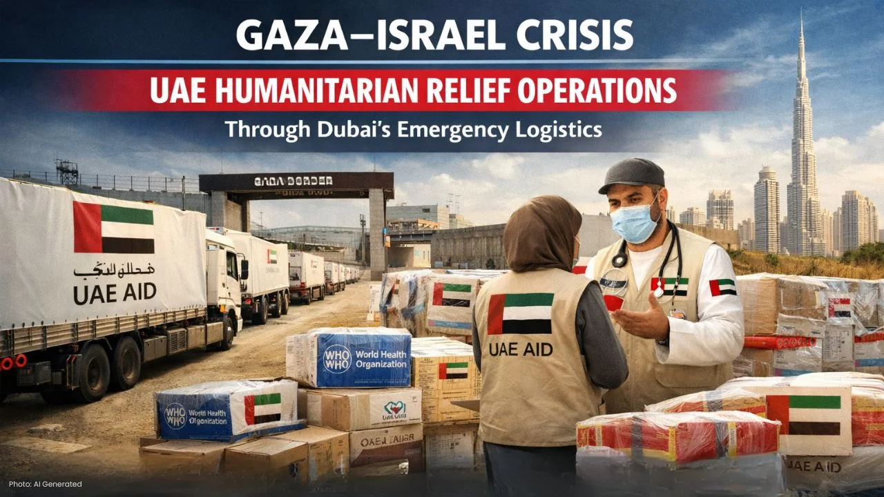 Gaza–Israel Crisis: UAE Relief Through Dubai Strengthens Emergency Logistics