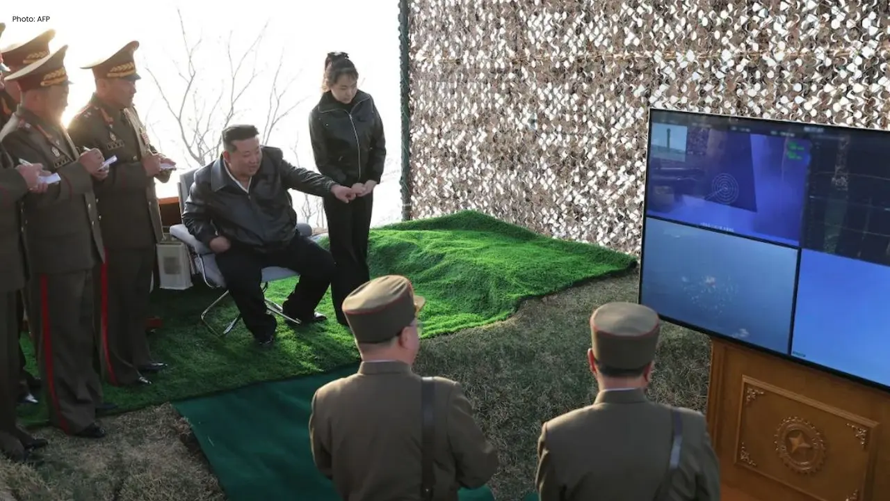 Kim Takes Charge of Missile Tests with Daughter