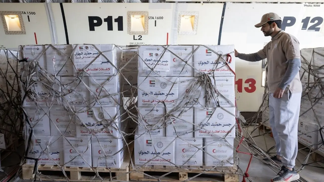 UAE Relief Plane Delivers 100 Tonnes Food for Gaza via Egypt Aid