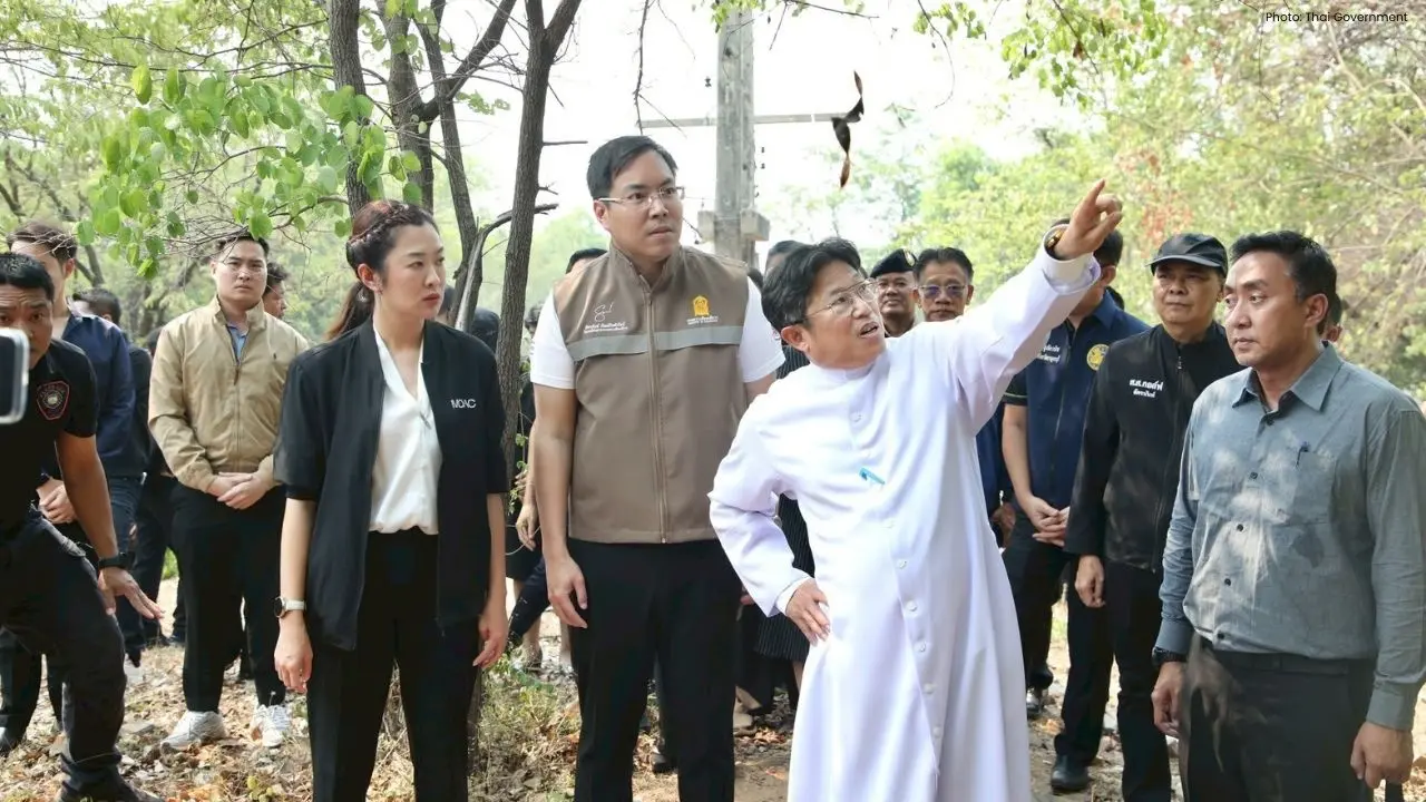 Action Against Haze in Kanchanaburi by Thai Officials