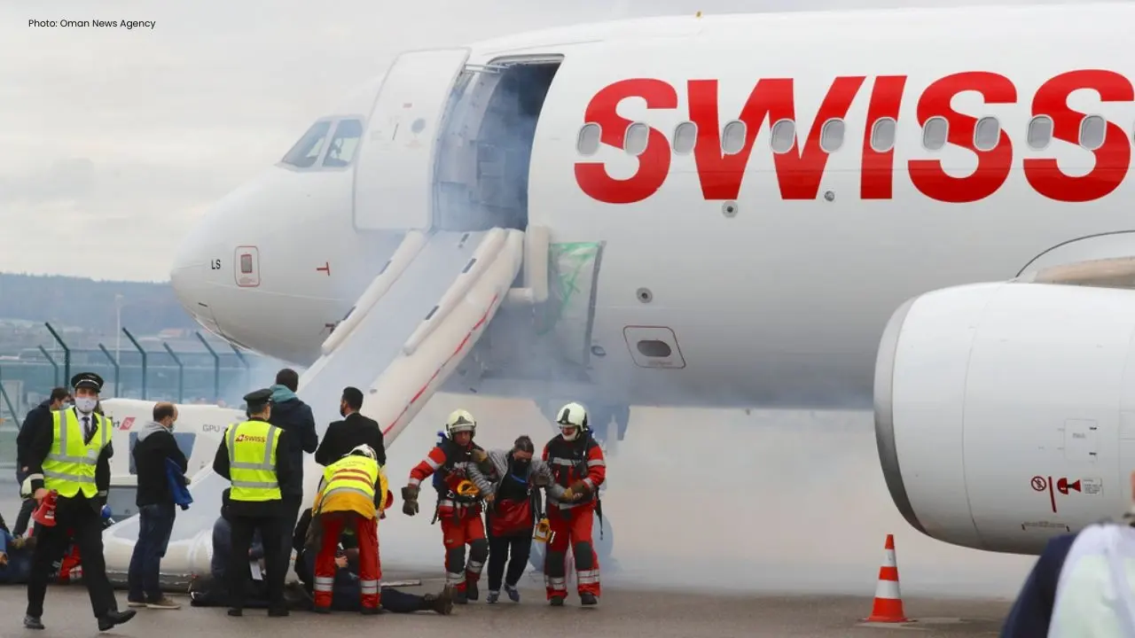 Engine Blaze Forces Swiss Flight to Abort Departure in Delhi