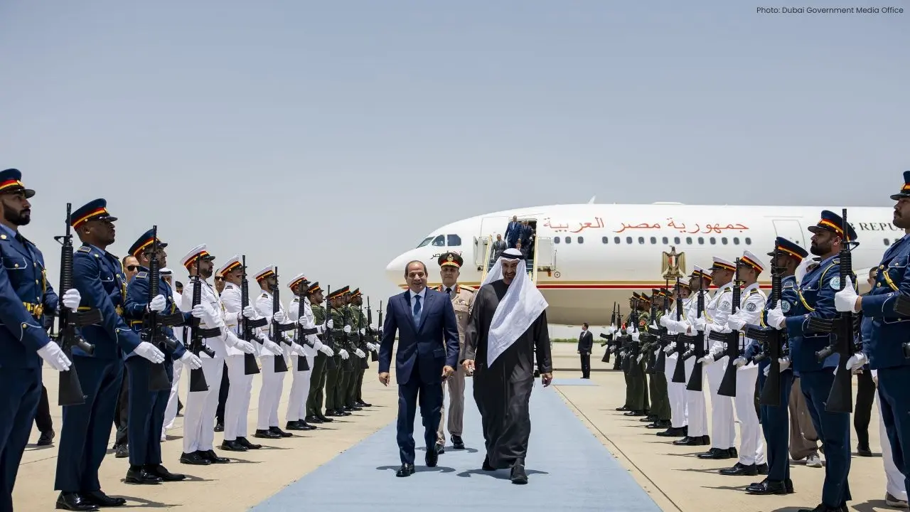 UAE President Meets Egypt’s Sisi, Boosts Cooperation&Regional Security