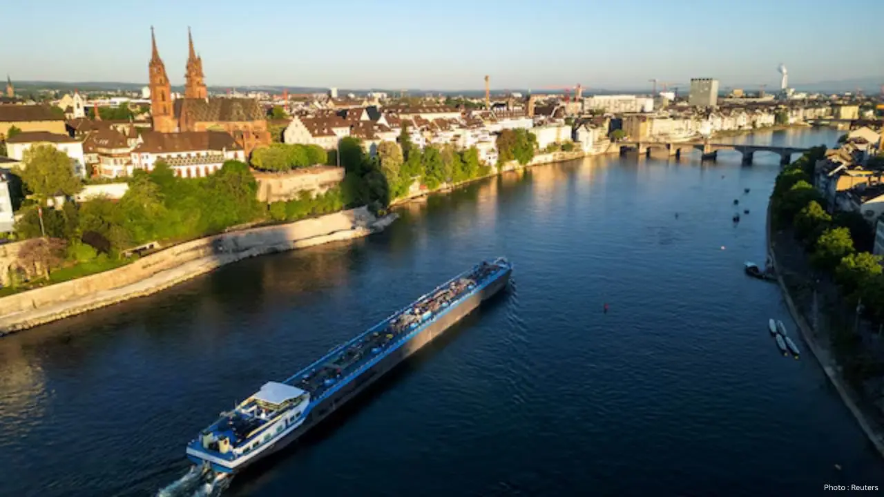 Rainfall Boosts Water Levels in Rhine River