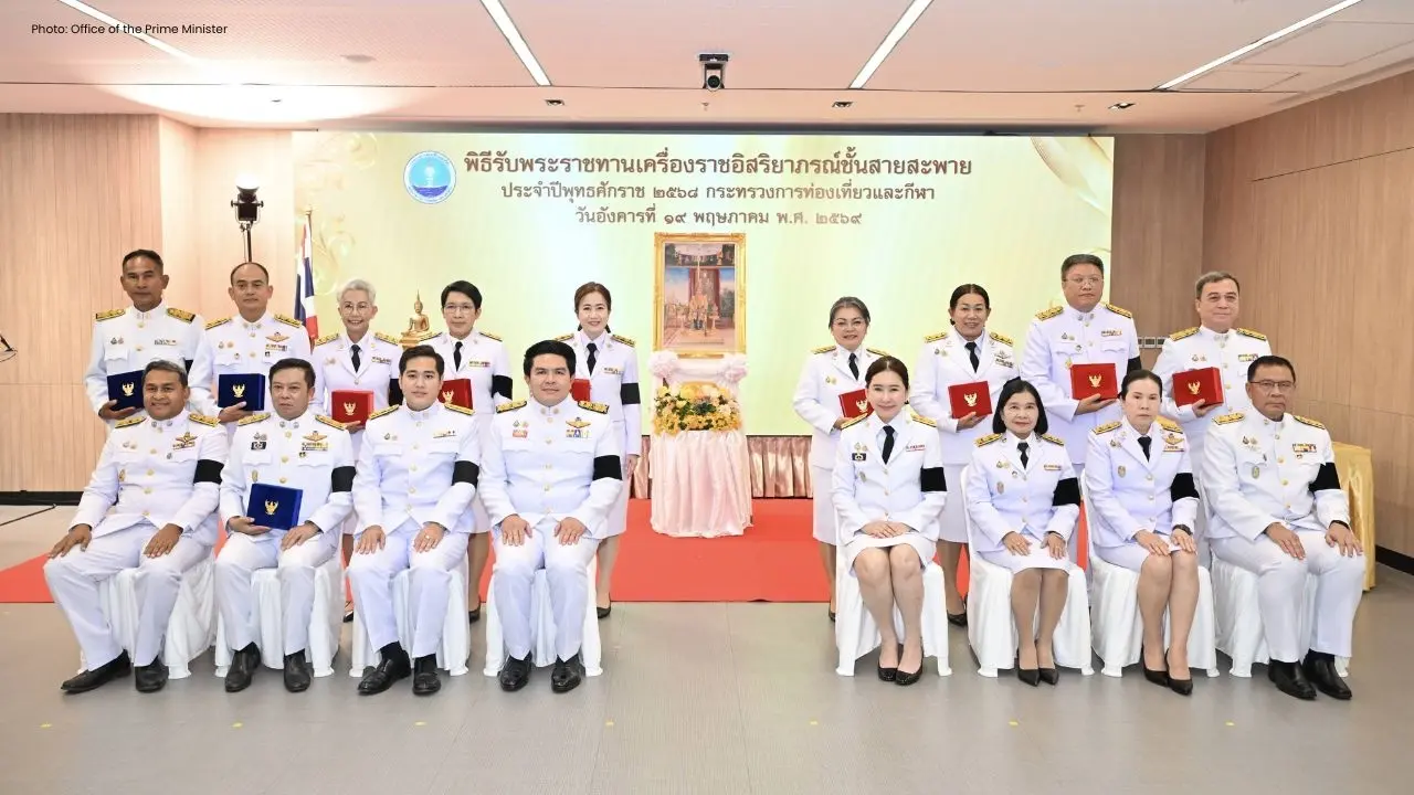 Thailand's Tourism Ministry Celebrates Royal Honors Ceremony