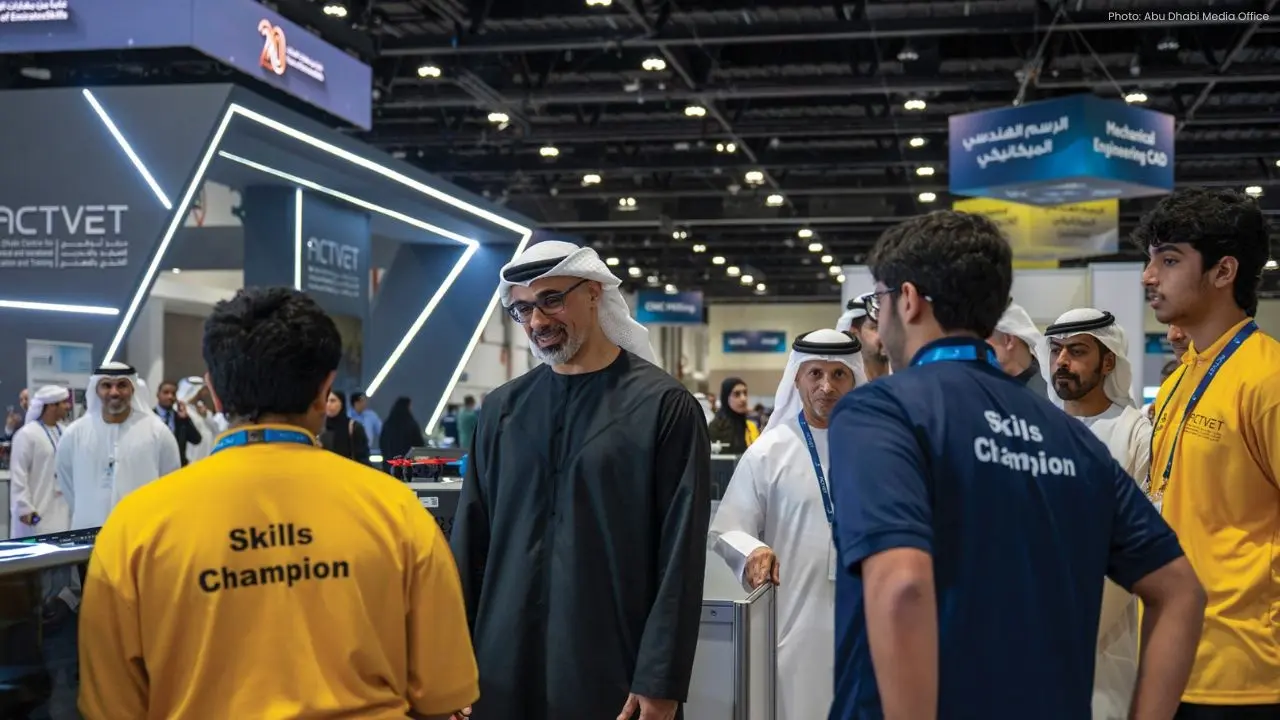 Sheikh Khaled Visits 17th EmiratesSkills Competition in Abu Dhabi
