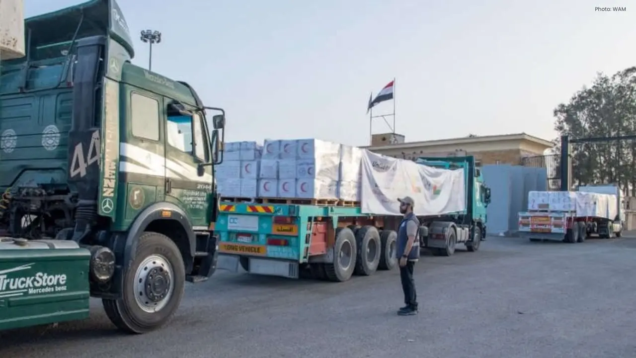 UAE Sends 930 Tonnes of Eid Aid to Gaza Under Relief Mission